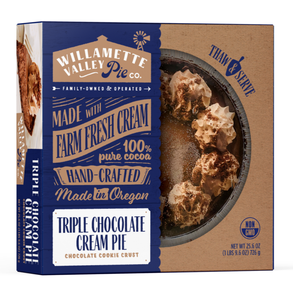 Triple Chocolate Cream Pie + Free Shipping Willamette Valley Pie Company